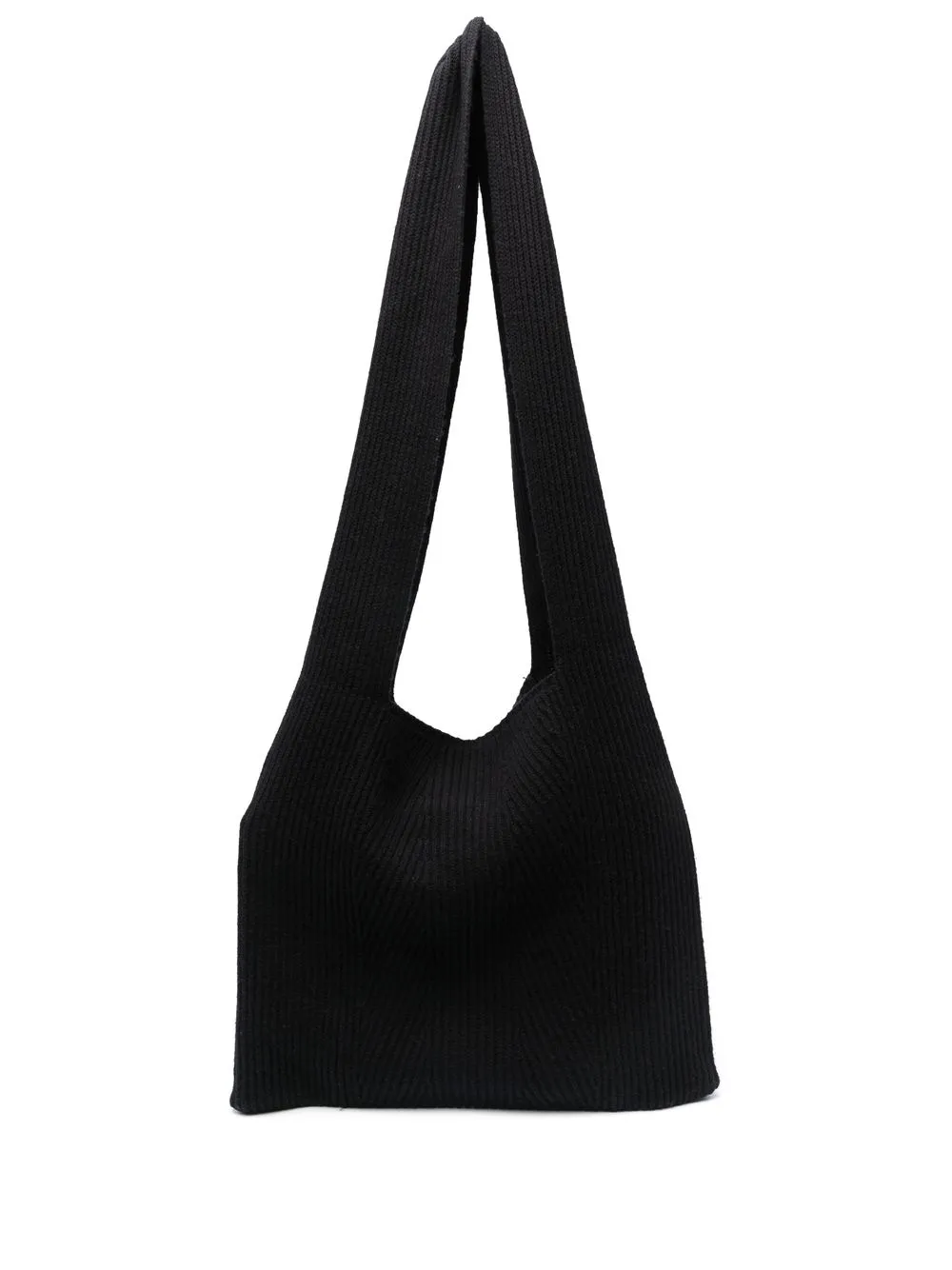 

JOSEPH tote con ribete de canalé - Negro