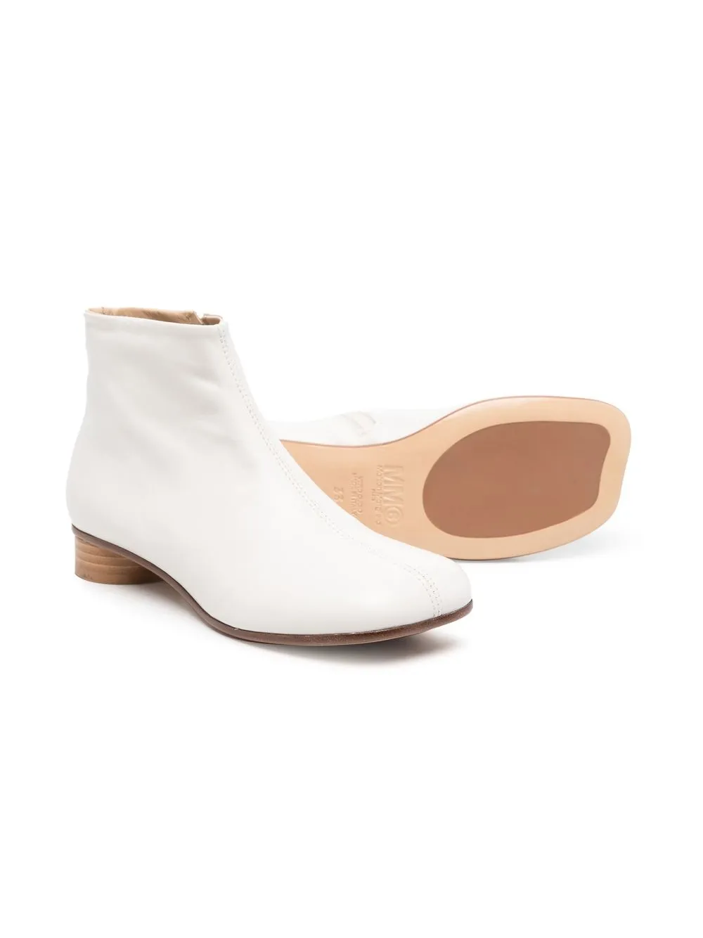 MM6 Maison Margiela Kids Tabi Chelsea boots - Wit