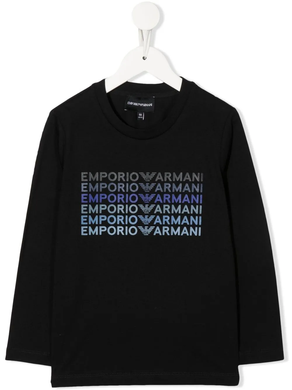 

Emporio Armani Kids playera con logo estampado - Azul