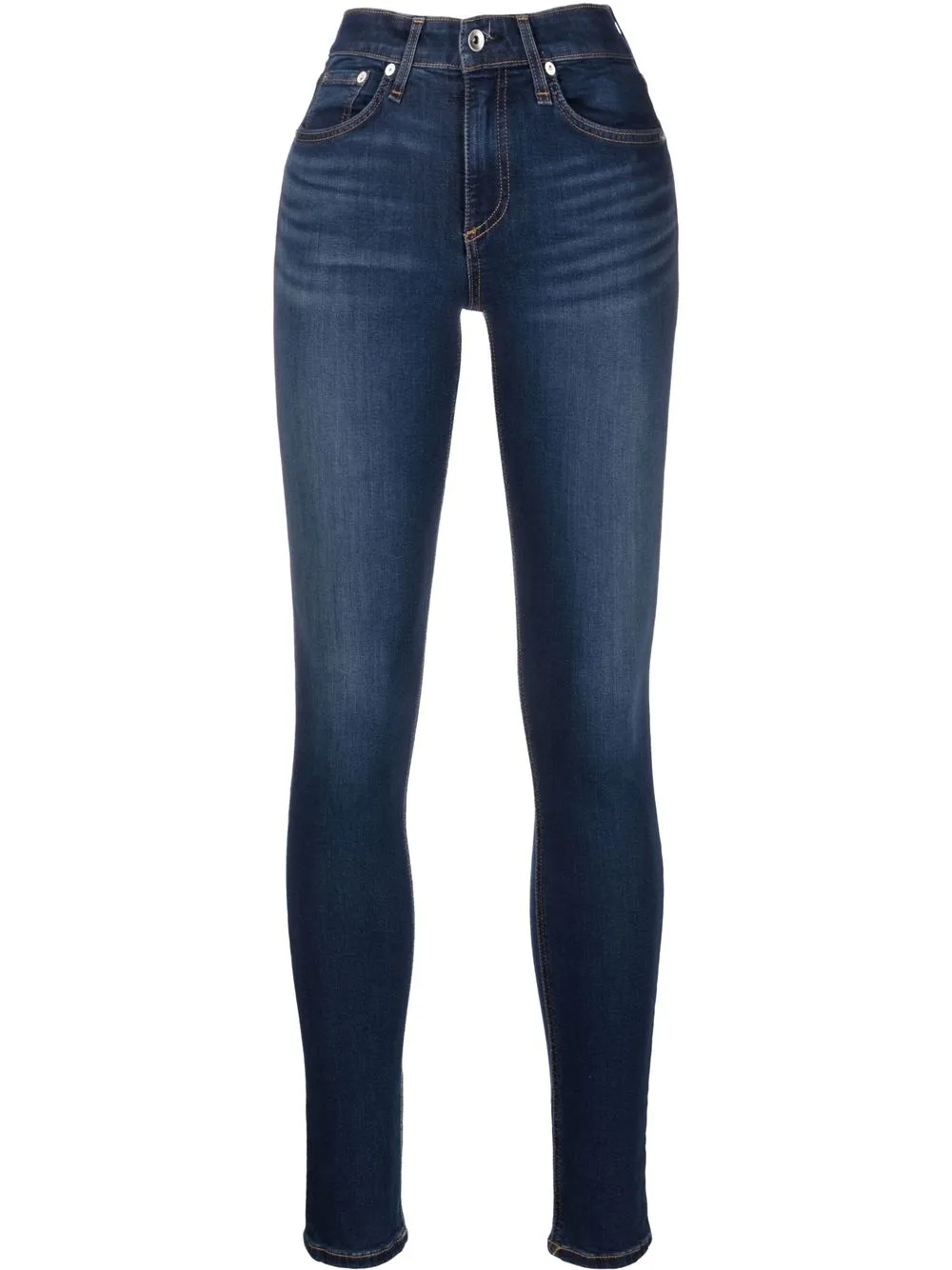 

Rag & Bone skinny jeans con tiro medio - Azul