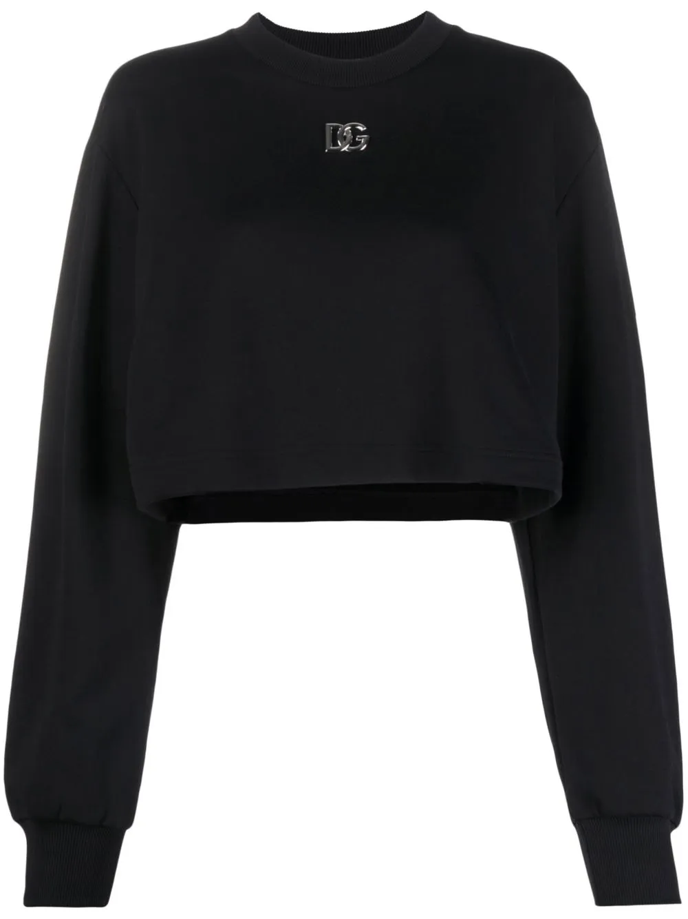 

Dolce & Gabbana sudadera con placa del logo - Negro