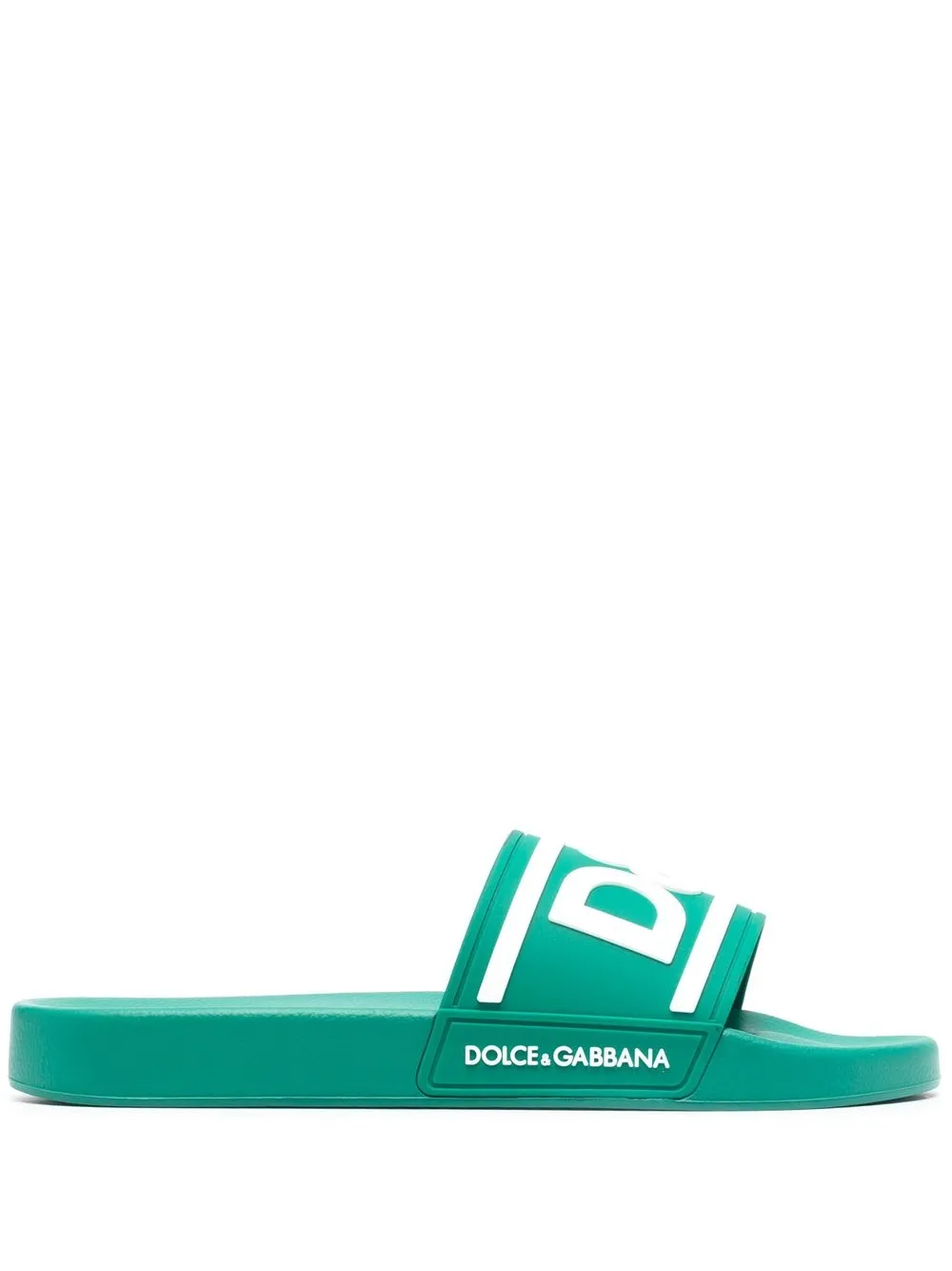 

Dolce & Gabbana sandalias con logo estampado - Verde