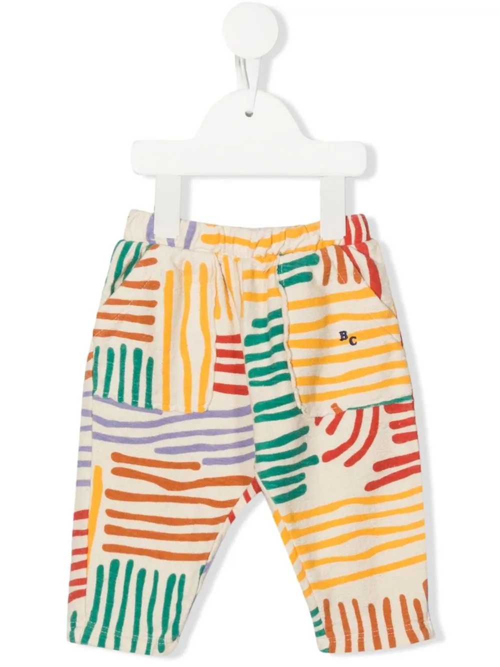 

Bobo Choses pants Crazy Lines - Neutro