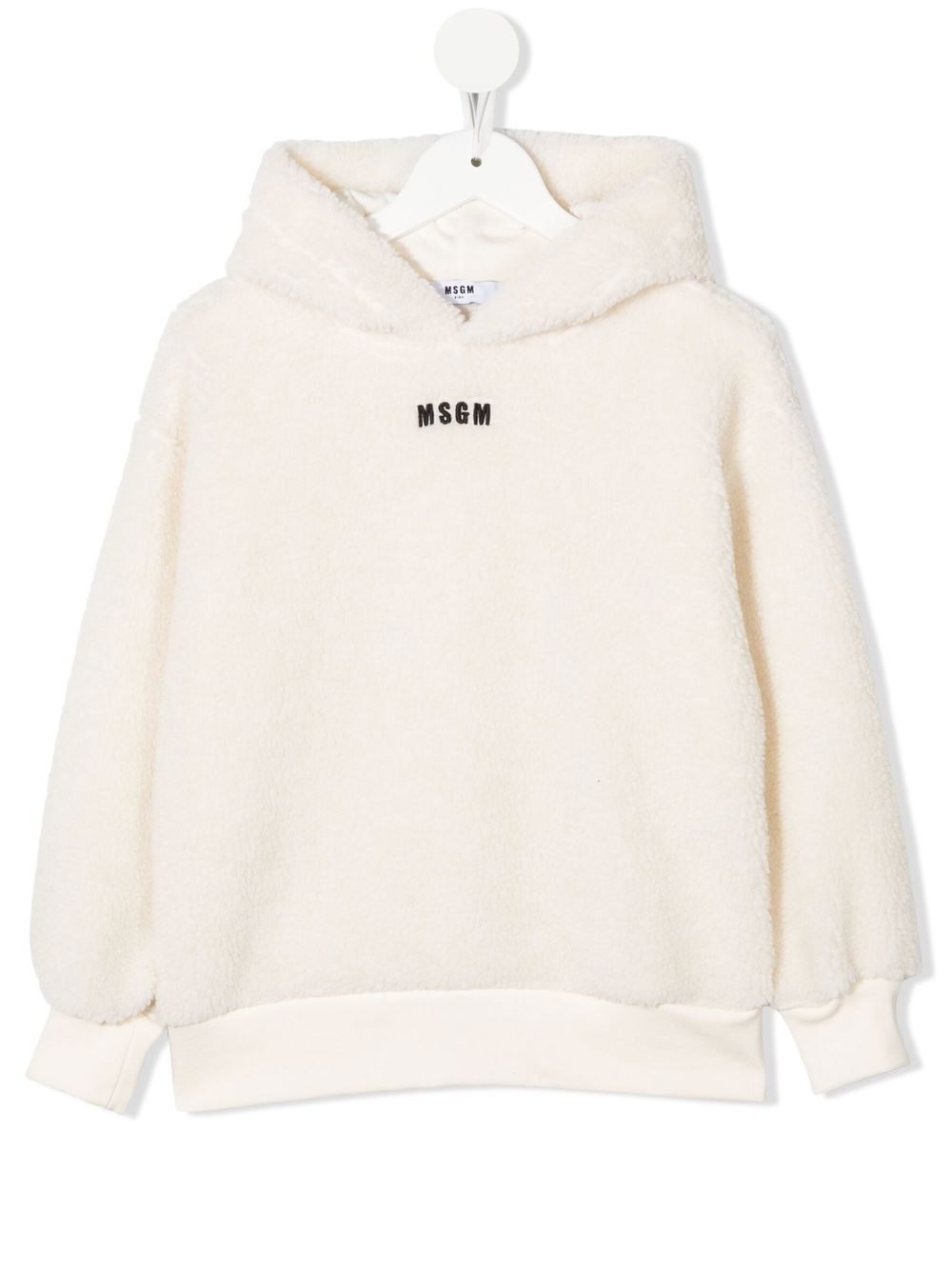 

MSGM Kids hoodie con logo estampado - Neutro