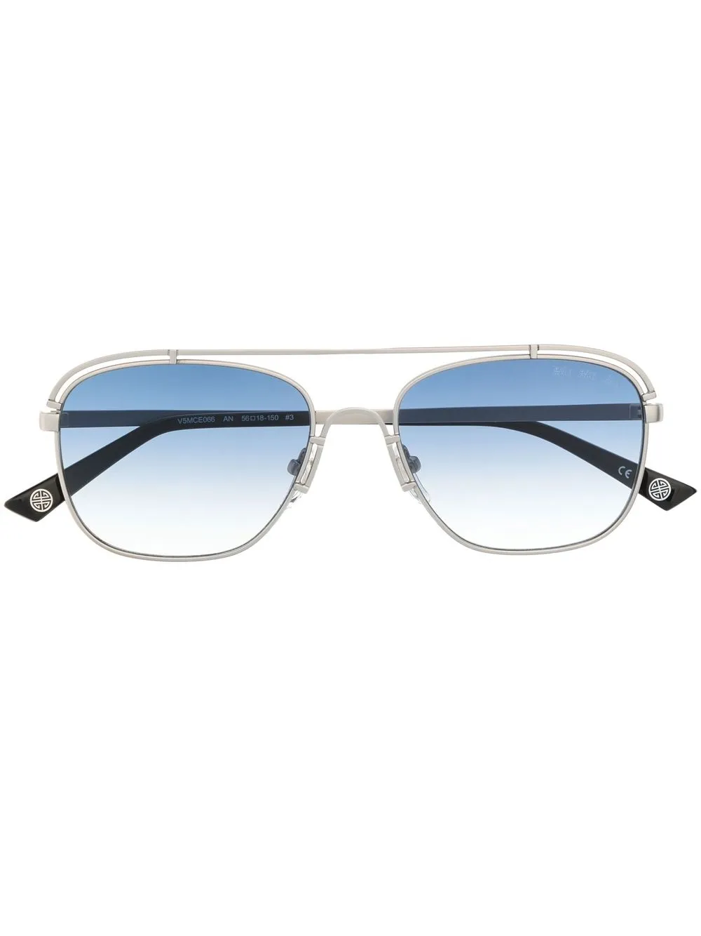 

Shanghai Tang The Poet round-frame sunglasses - Blue