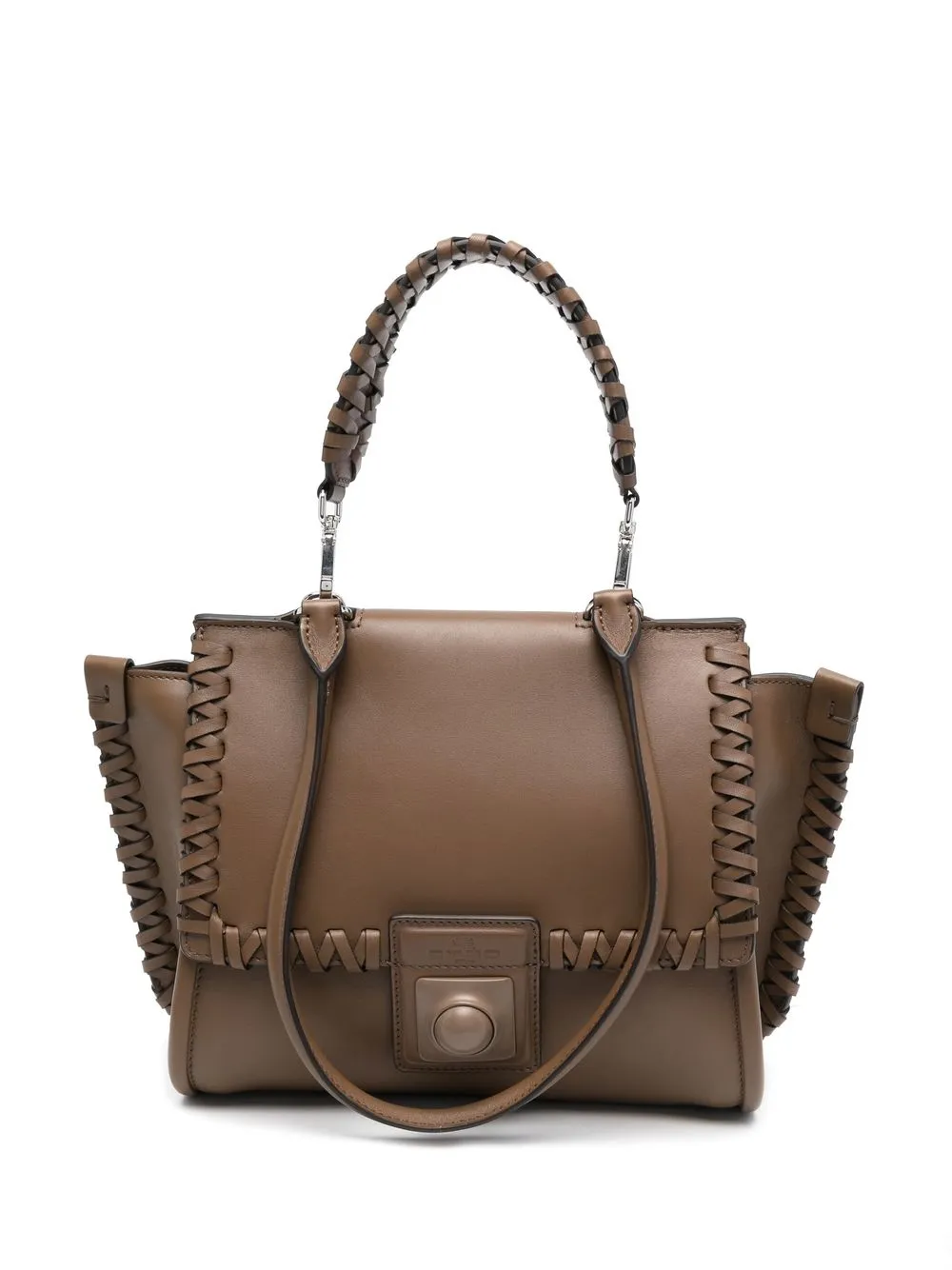 

ETRO Crown Me braided shoulder bag - Brown