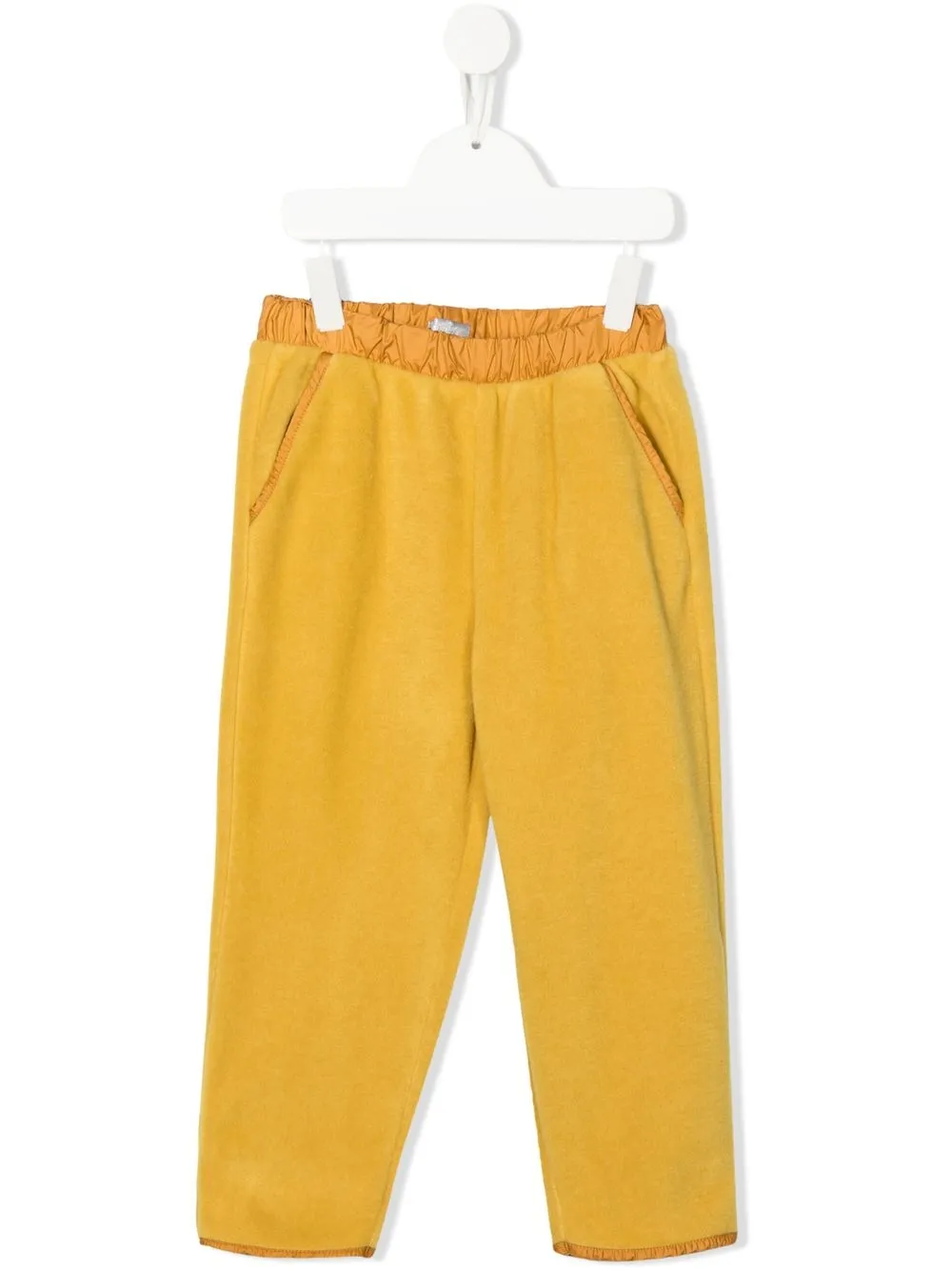 

Il Gufo pantalones con ribete en contraste - Amarillo