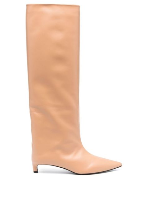 Jil Sander pointed-toe calf leather boots