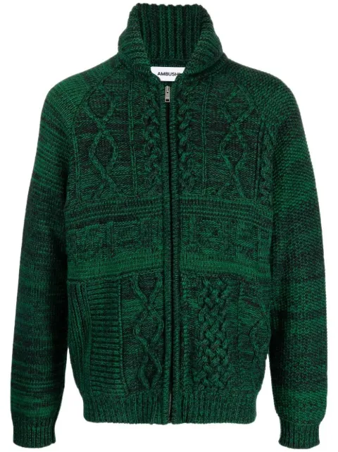 AMBUSH moulinè zip-up jumper