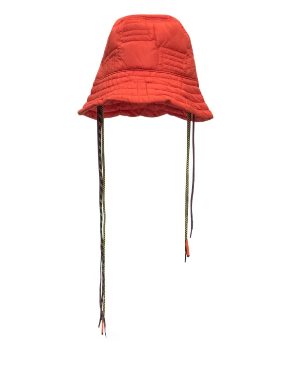 AMBUSH Drawstring Bucket Hat | Orange | FARFETCH UK