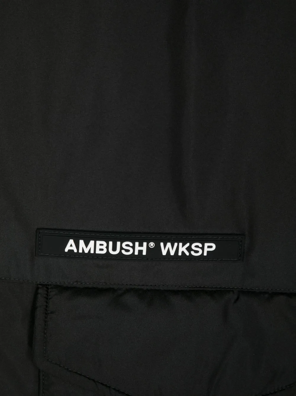 Shop Ambush Logo-print Padded Scarf In Black Black