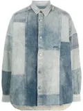 AMBUSH patchwork denim shirt - Blue