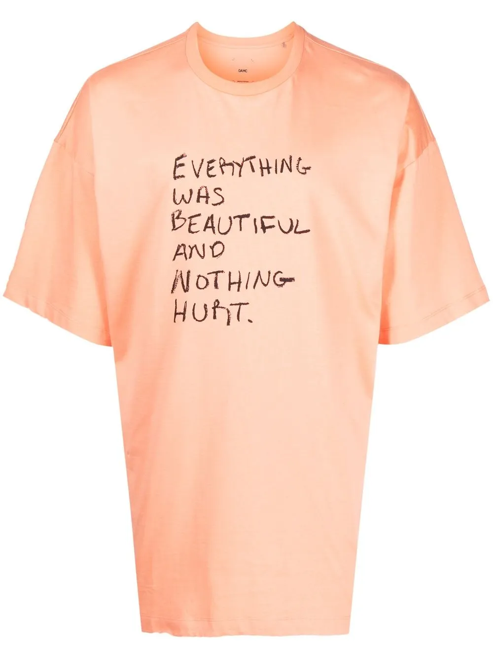 

OAMC playera Everything Was Beautiful - Naranja