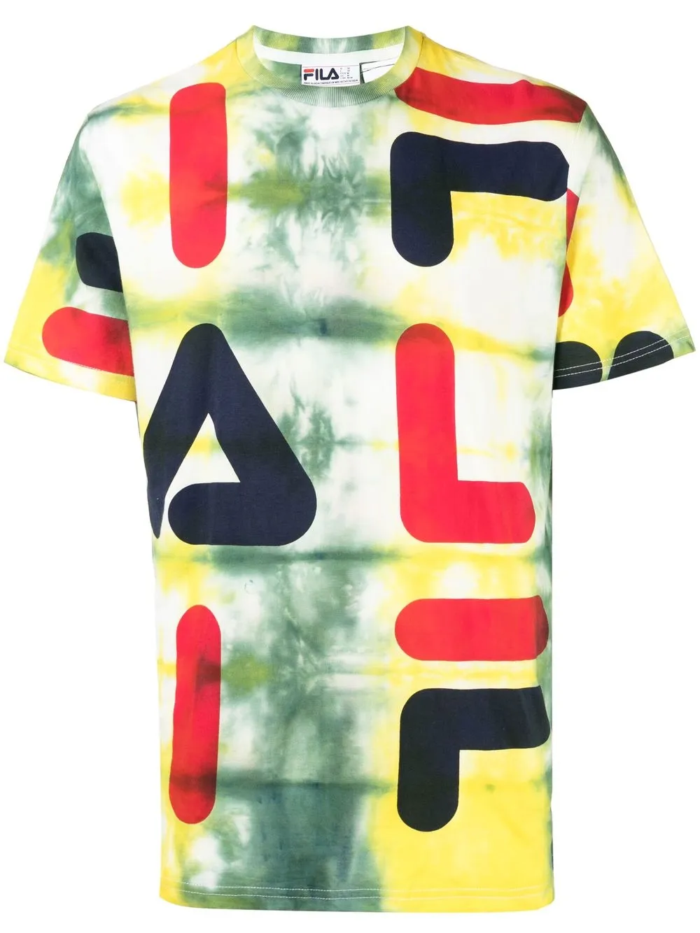 

Stain Shade logo-print tie-dye T-shirt - Multicolour