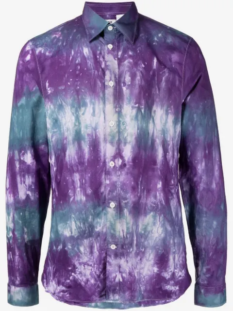 Stain Shade chemise imprimée tie dye à manches longues