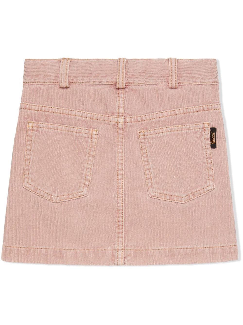 Gucci Kids Ribfluwelen mini-rok - Roze