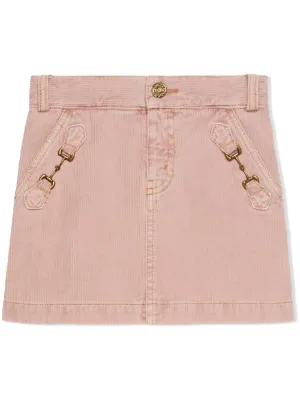 Gonna con effetto jacquard Rosa Farfetch Bambina Abbigliamento Gonne Gonne stampate 