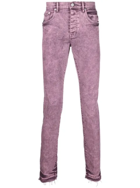 Purple Brand bleach-effect skinny jeans
