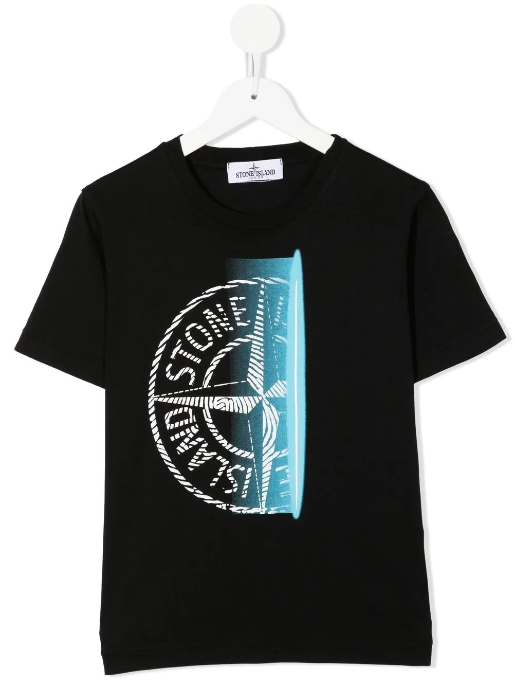 

Stone Island Junior playera con estampado Compass - Negro