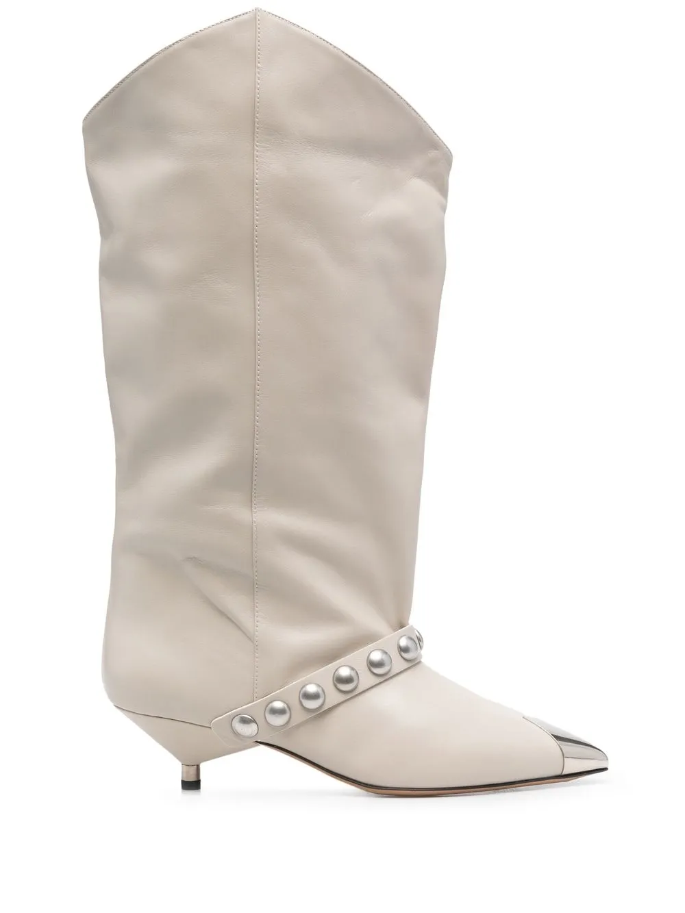 

Isabel Marant botas Leabys estilo cowboy con apliques - Neutro