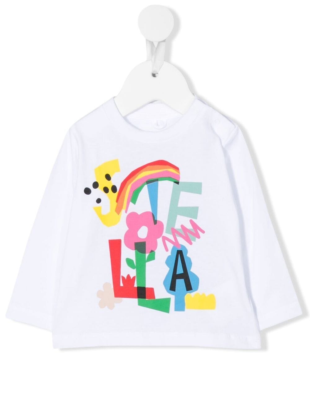 Stella McCartney Kids Rainbow logo-print T-shirt - Farfetch