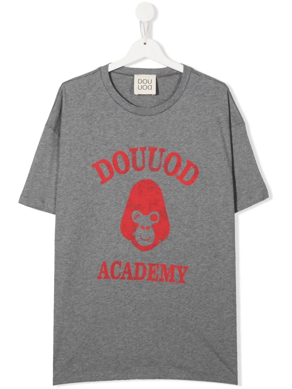 

Douuod Kids TEEN logo print T-shirt - Grey