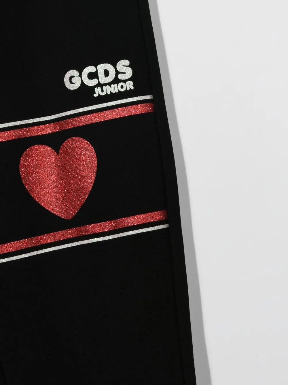 Gcds Logo Print Tapered Sweatpants In Black