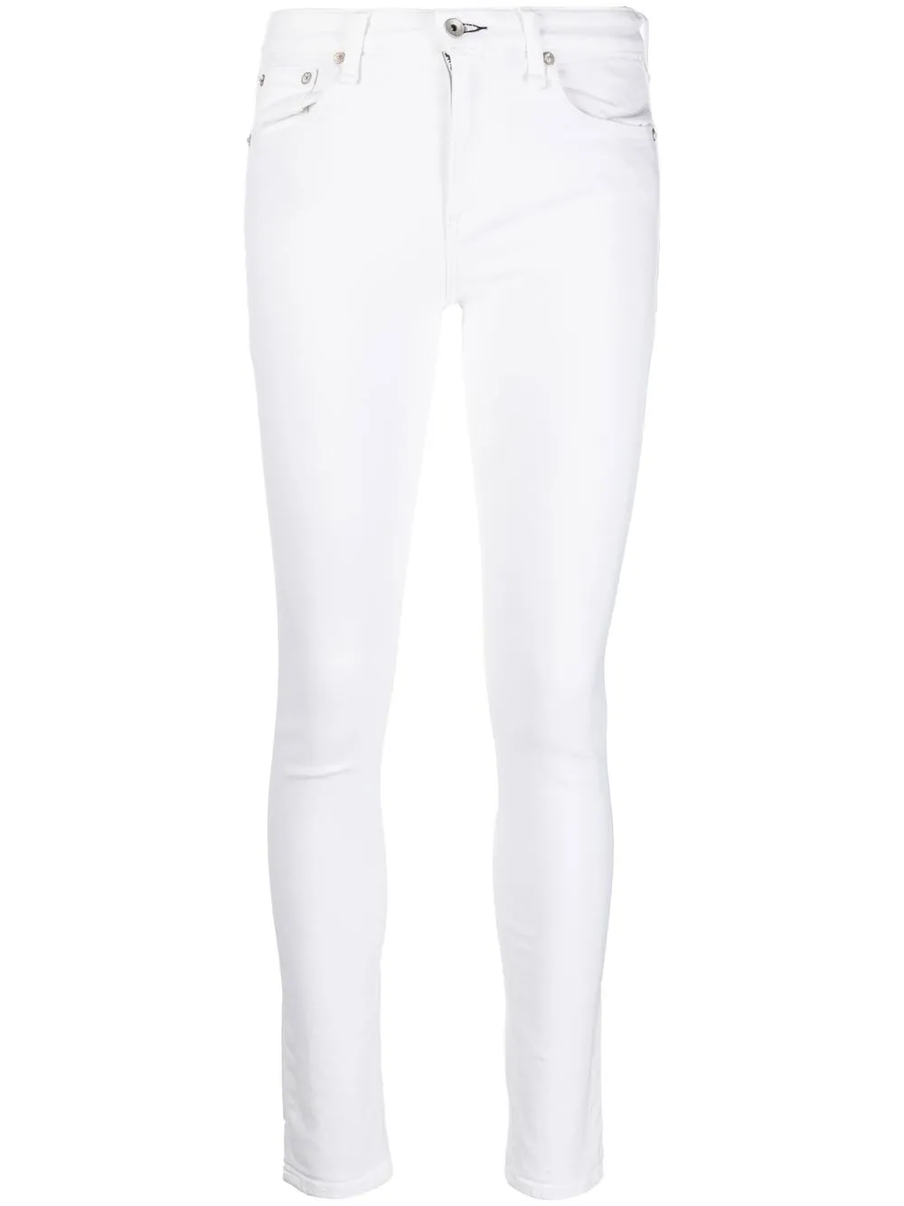 

Rag & Bone skinny jeans con tiro alto - Blanco