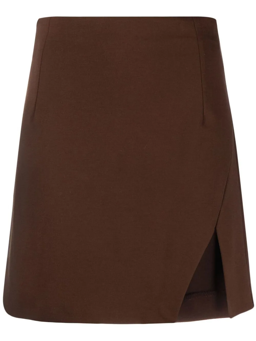 

PINKO front-slit A-line miniskirt - Brown