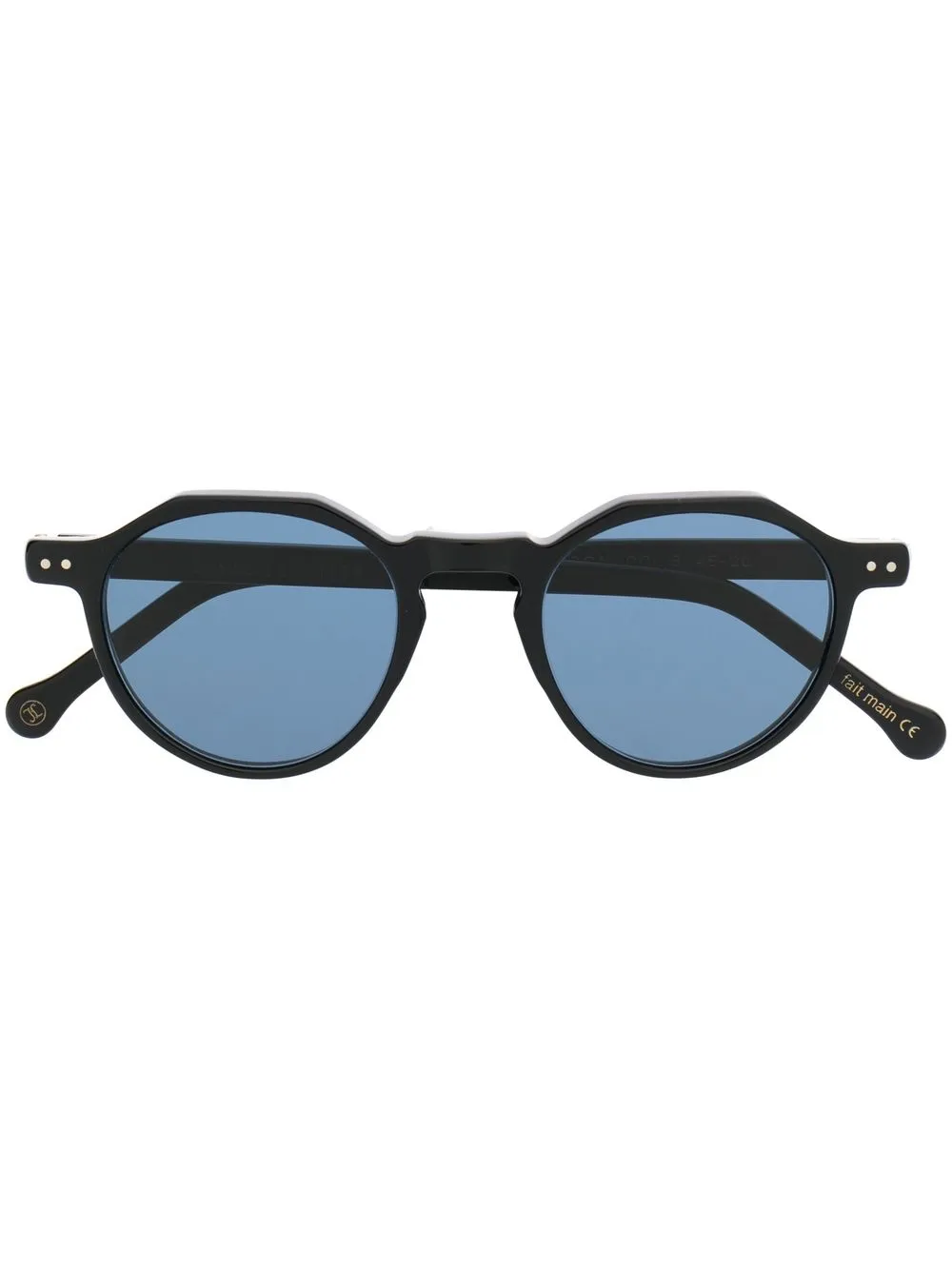 Lesca round-frame sunglasses | Black | Image 1