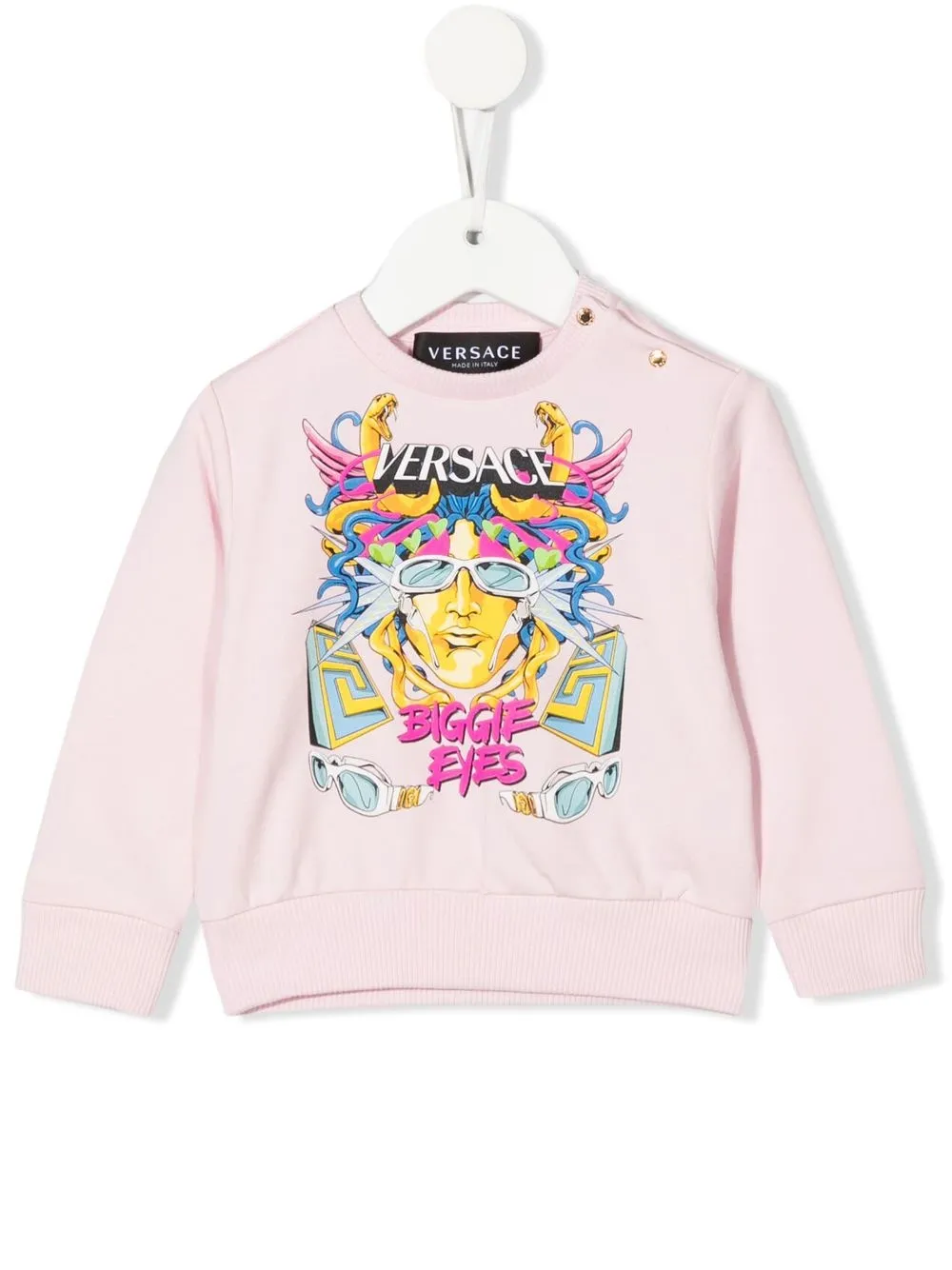 

Versace Kids sudadera con logo gráfico estampado - Rosado