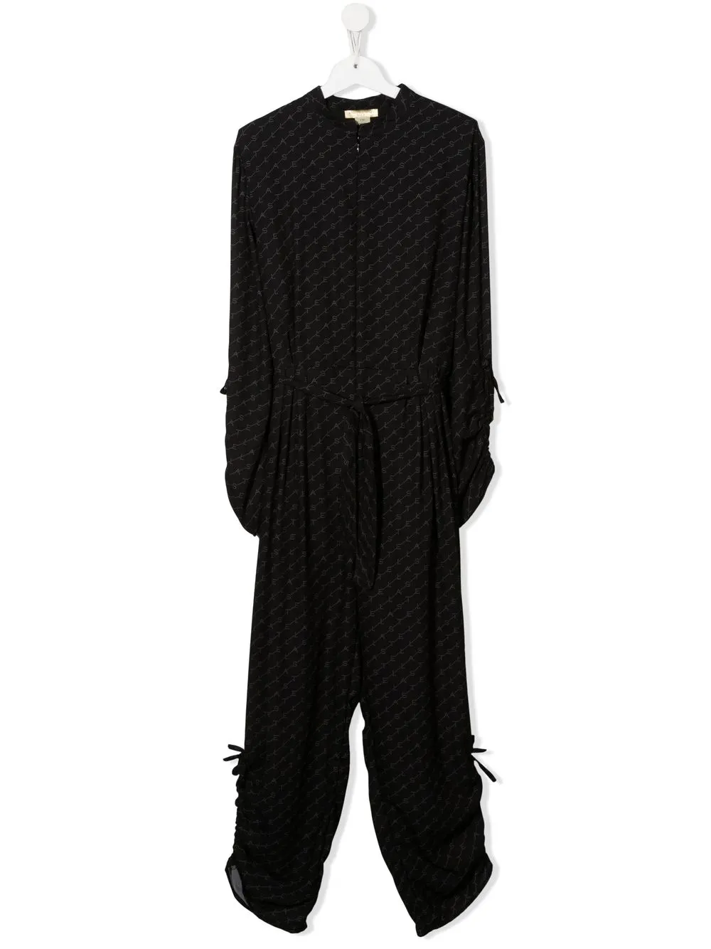 

Stella McCartney Kids jumpsuit con logo estampado - Negro