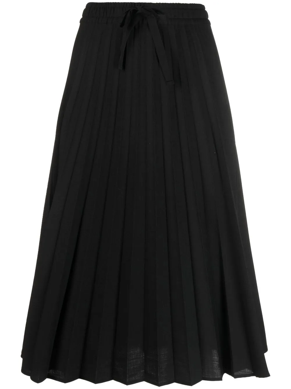 

Semicouture pleated drawstring midi dress - Black