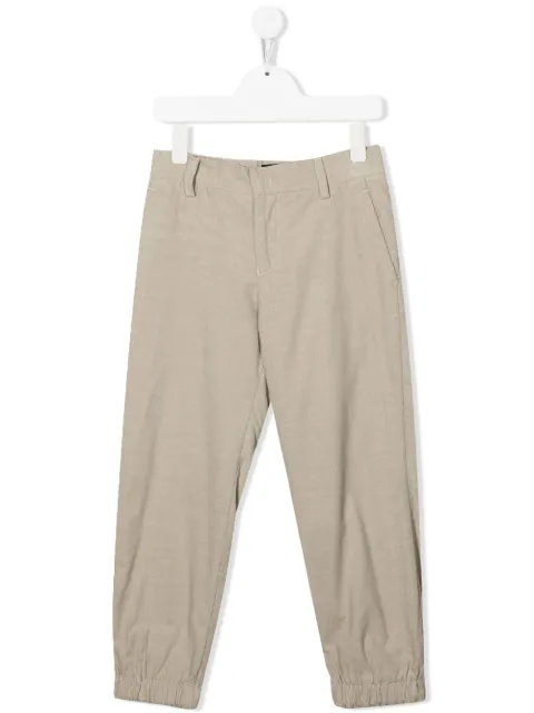 Emporio Armani Kids pantalon chino à chevilles resserrées