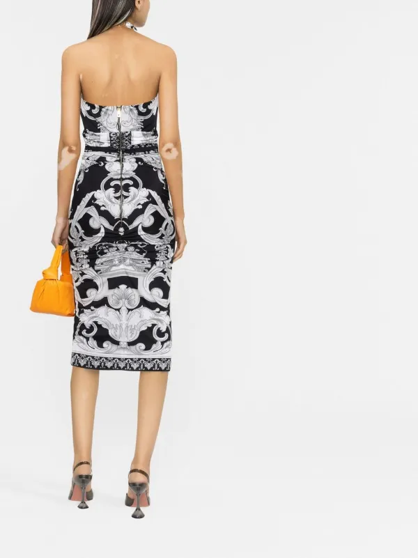 Versace strapless dress cheap