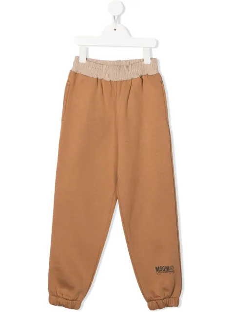 MSGM Kids pants elásticos con bolsillos