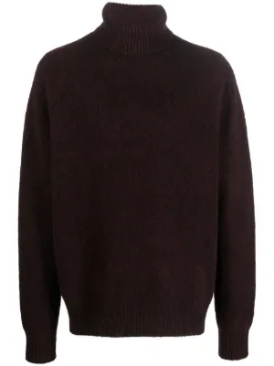 Thick black 2024 roll neck jumper