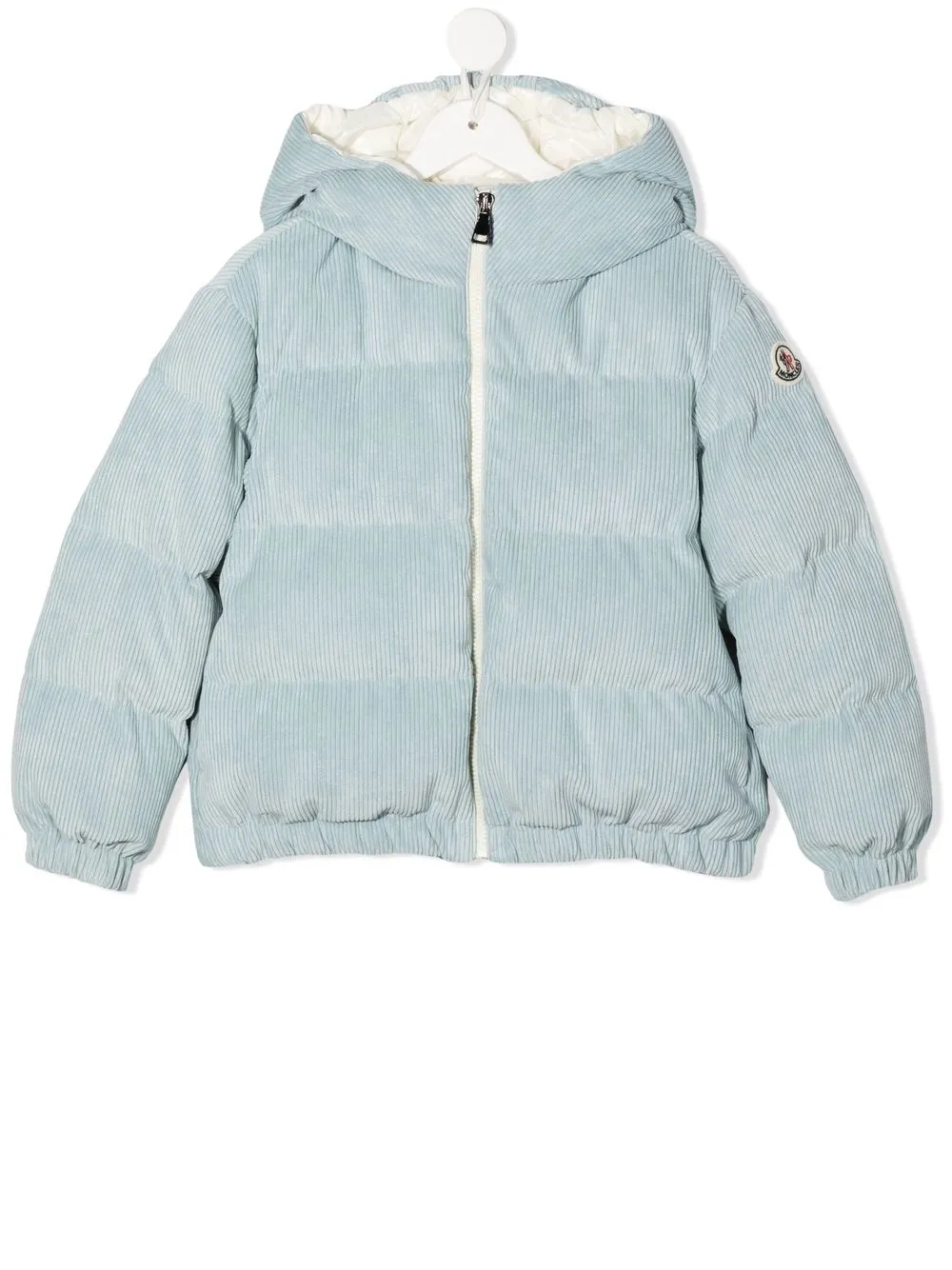 

Moncler Enfant corduroy padded zipped jacket - Blue