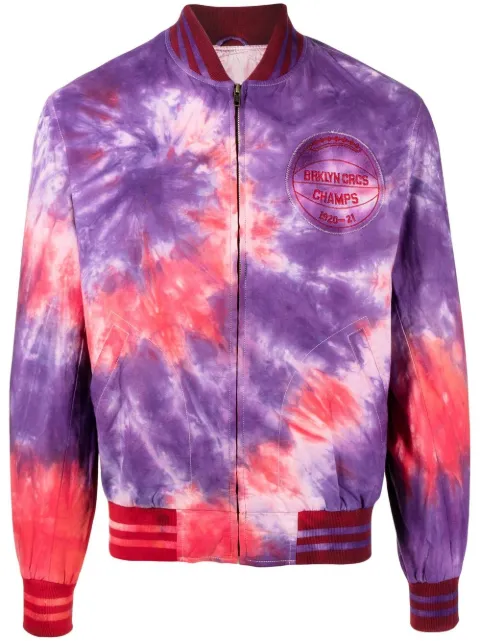 tie-dye zipped jacket
