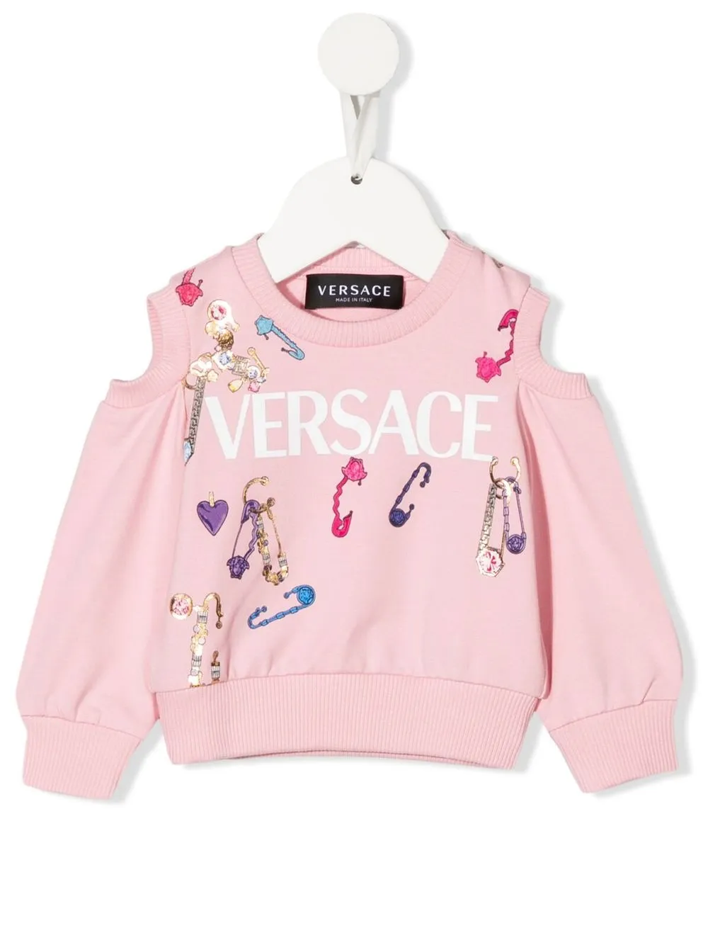 

Versace Kids sudadera con logo estampado - Rosado