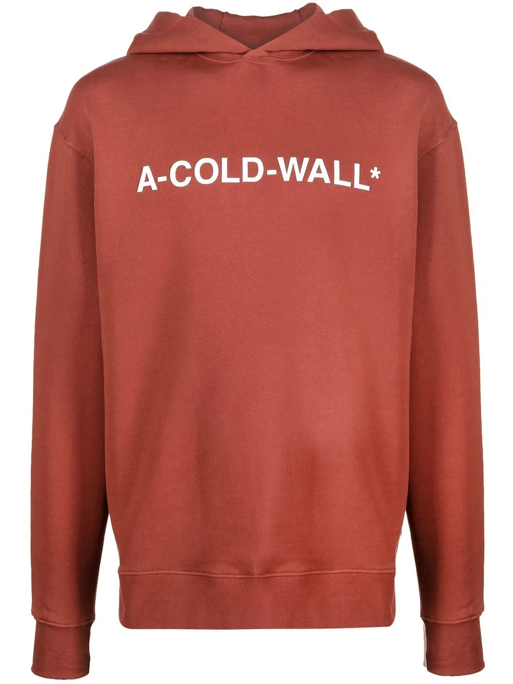 A-COLD-WALL* logo-print pullover hoodie - Brown