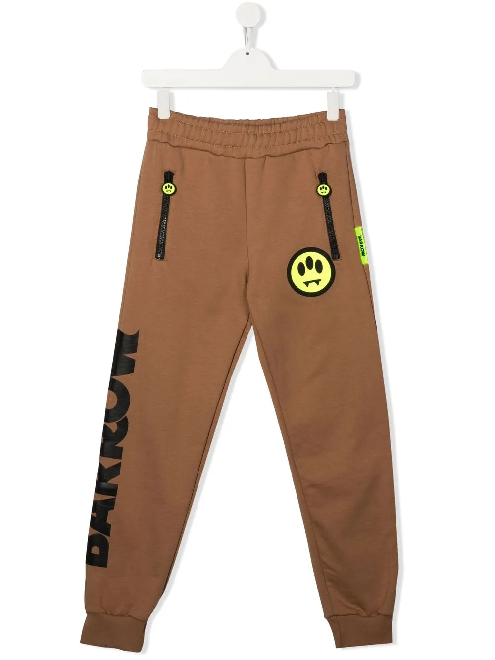 

Barrow kids pantalones con logo estampado - Marrón