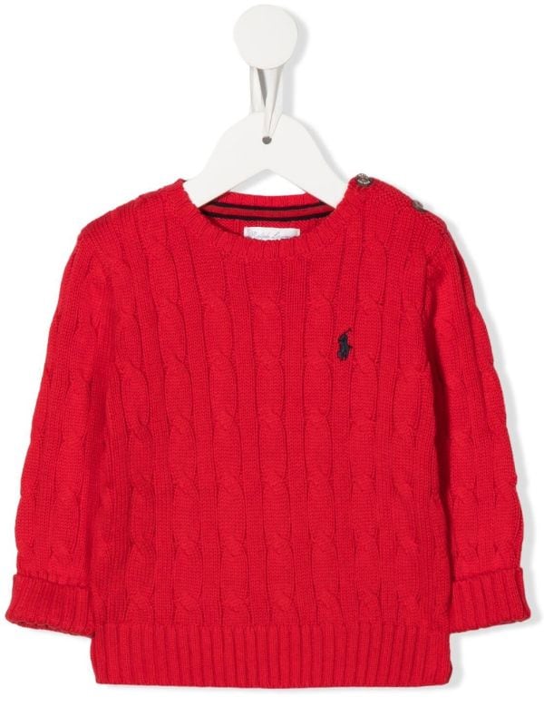 Ralph Lauren Kids embroidered-pony Knit Jumper - Farfetch