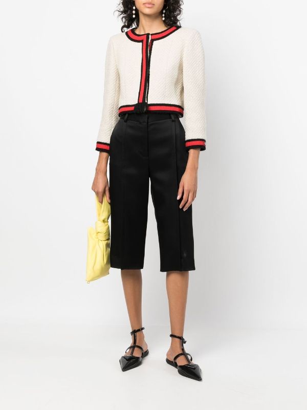 CHANEL Pre-Owned Bouclé Cropped Jacket - Farfetch