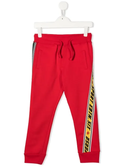 DSQUARED2 KIDS pants con franjas del logo