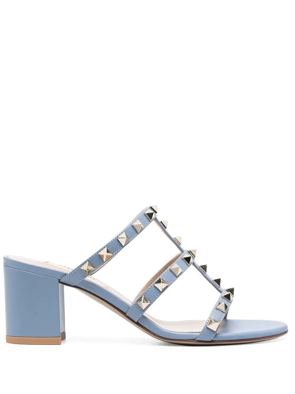 

Valentino Garavani studded leather sandals - Blue