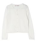 Bonpoint round-neck cardigan - White