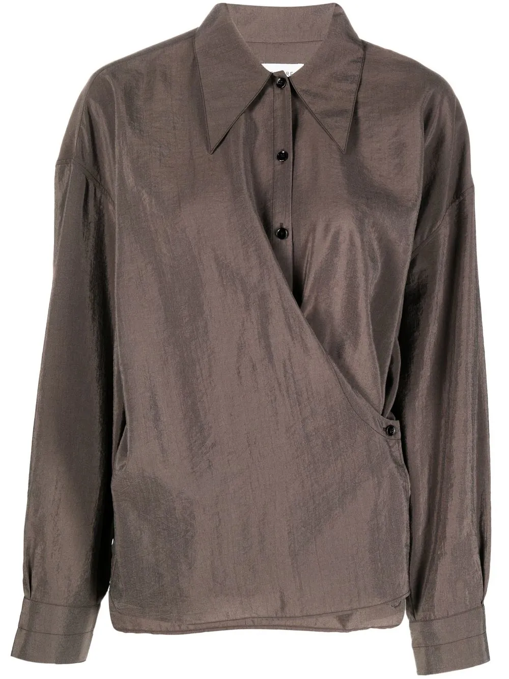 

Lemaire camisa con efecto cruzado - Gris