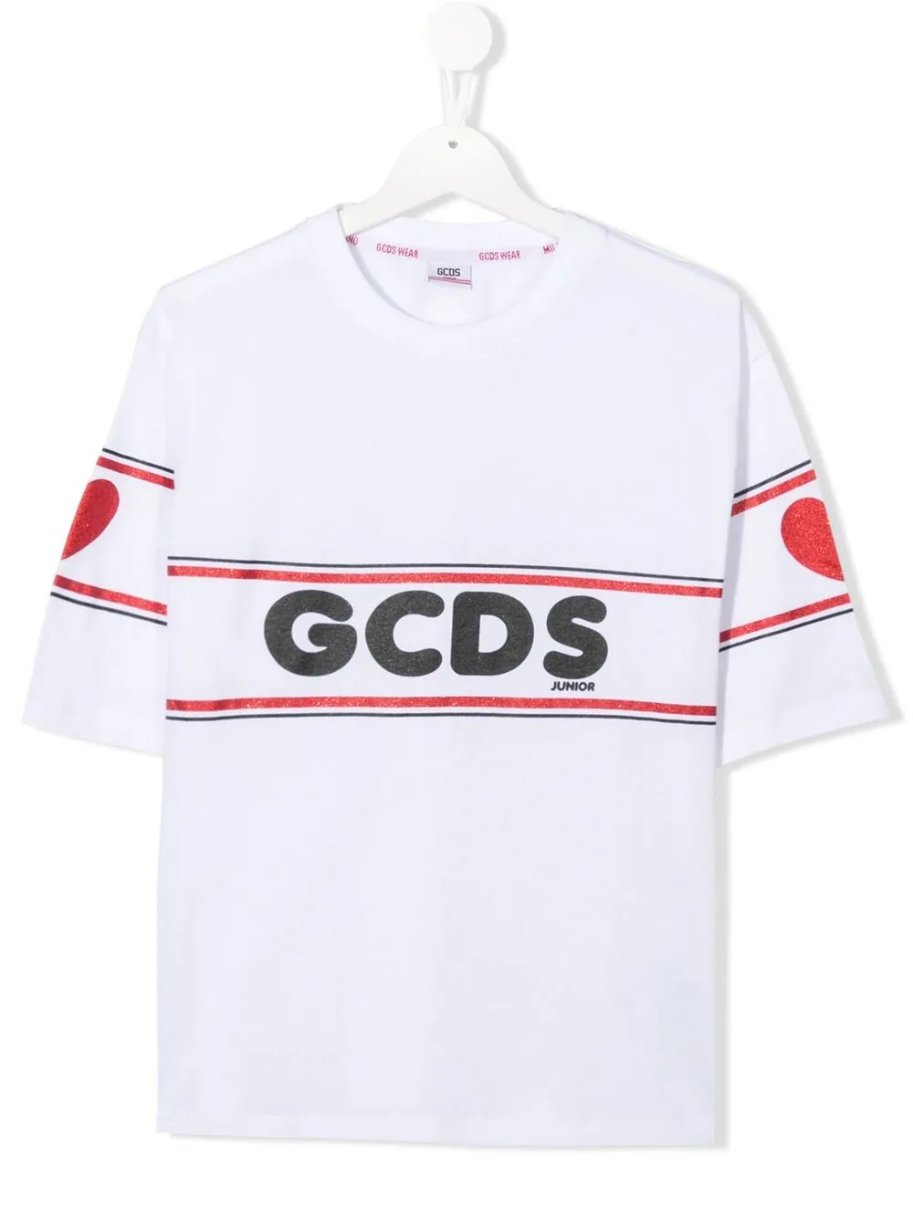 

Gcds Kids playera con logo estampado - Blanco