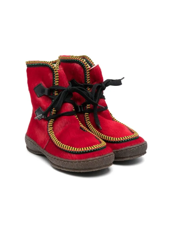 Bright red deals ankle boots